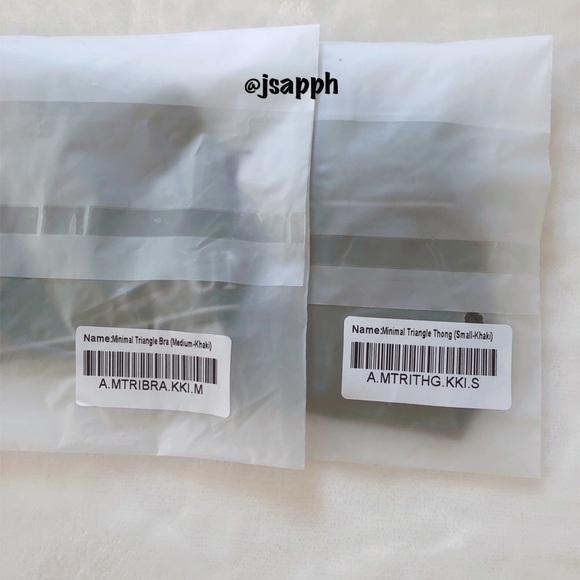 Lounge Underwear Minimal Triangle Set - Khaki - Picture 2 of 3